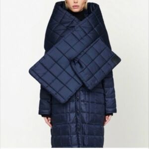 Anine Bing Erica Quilted Scarf In Blue One size New